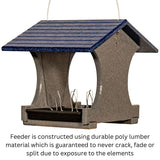 JCS Wildlife Small Hopper Bird Feeder