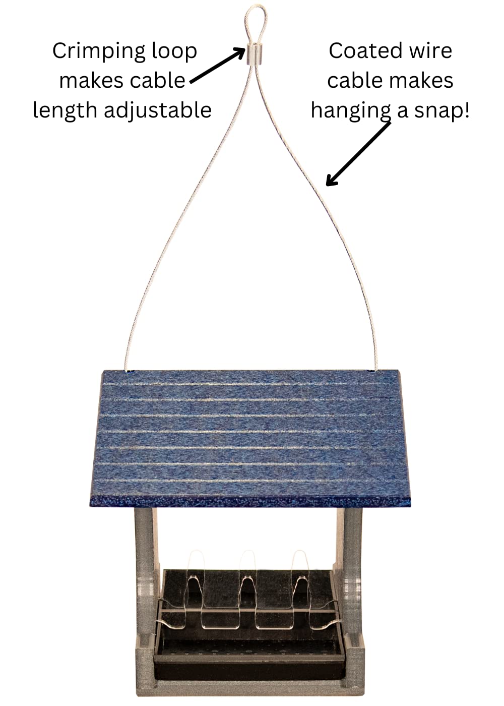 JCS Wildlife Small Hopper Bird Feeder