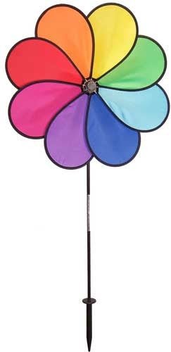 8 Petal Rainbow Dazy Wind Spinner In the Breeze Garden Yard Decor ITB2803 - JCS Wildlife