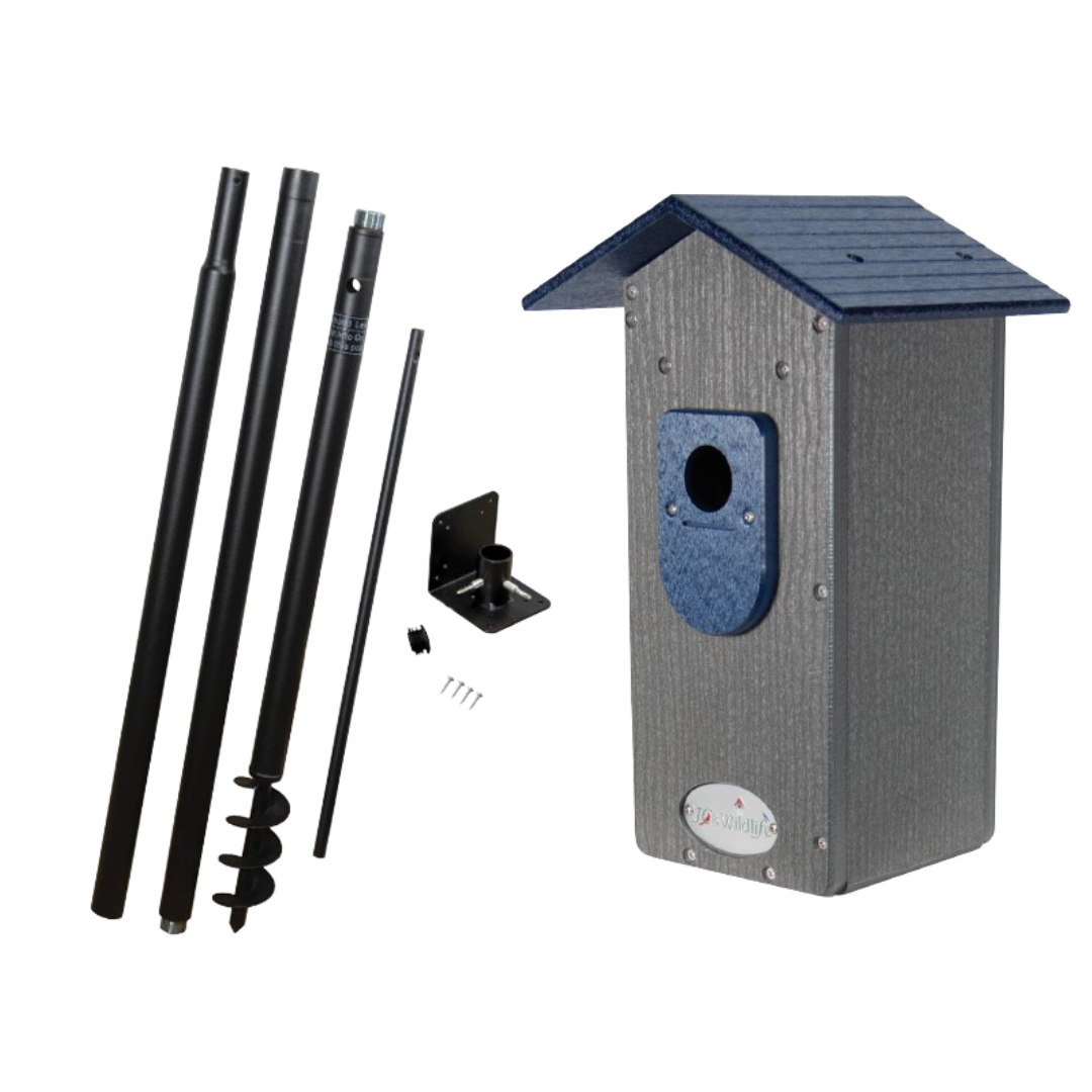 JCS Wildlife Smart Bluebird House - Wi-Fi Camera & Solar Powered Birdhouse, Live Streaming, Bird Nest Monitoring