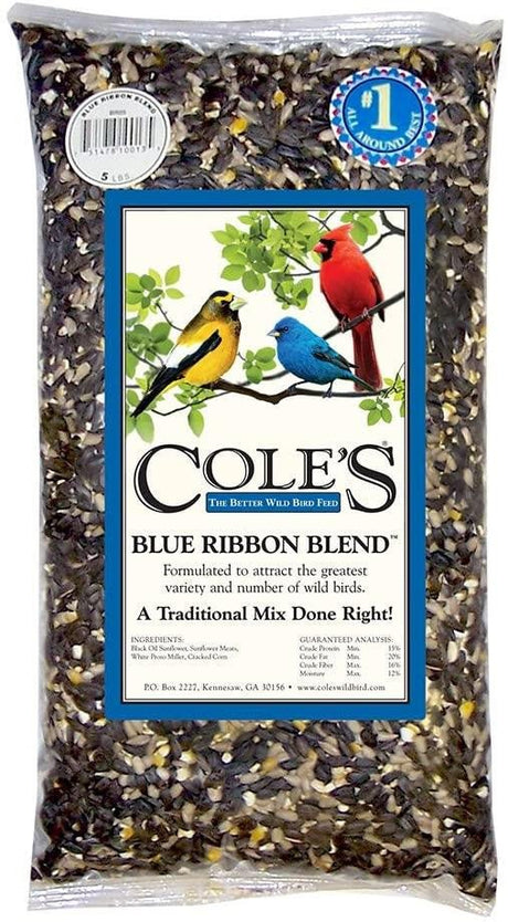 Cole's Blue Ribbon Blend Bird Seed, 10 lbs, BR10 - JCS Wildlife