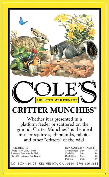 Cole's Critter Munchies Wildlife Feed, 5 lb Bag, CM05 - JCS Wildlife