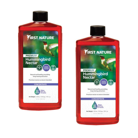 First Nature 3050 Red Hummingbird Nectar Concentrate 16 oz. (1, 2, 3, 4, or 6 Packs) - JCS Wildlife