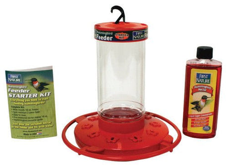 First Nature 3057 Hummingbird Feeder Starter Kit 16 oz. - JCS Wildlife