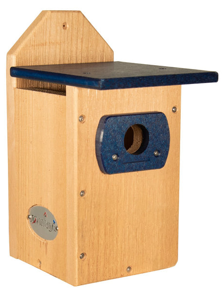 JCS Wildlife Cedar Wood Standard Eastern and Western Bluebird House - JCS Wildlife