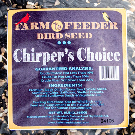 JCS Wildlife Chirper's Choice 5lb Loose Seed Bag - JCS Wildlife