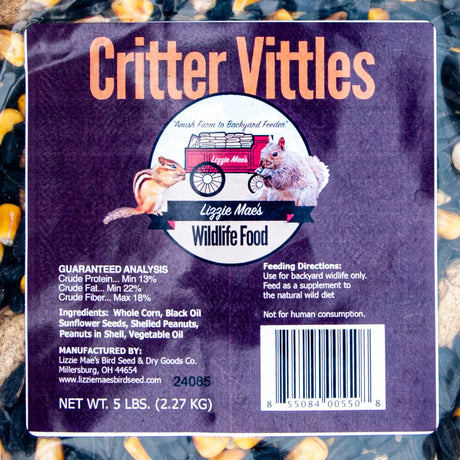 JCS Wildlife Critter Vittles 5lb Loose Seed Bag - JCS Wildlife