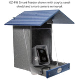 JCS Wildlife E-Z Fill Smart Bird Feeder with WiFi Camera, Solar Panel & AI Bird Recognition - JCS Wildlife