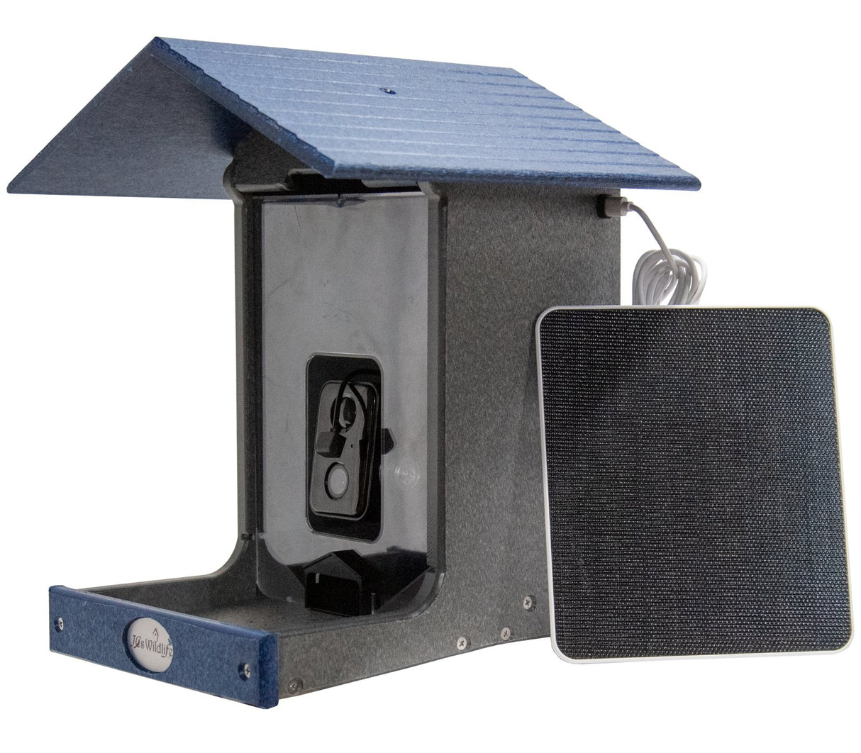 JCS Wildlife E-Z Fill Smart Bird Feeder with WiFi Camera, Solar Panel & AI Bird Recognition - JCS Wildlife