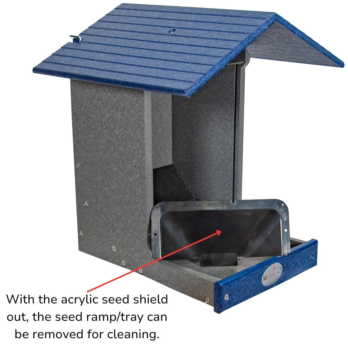 JCS Wildlife E-Z Fill Smart Bird Feeder with WiFi Camera, Solar Panel & AI Bird Recognition - JCS Wildlife