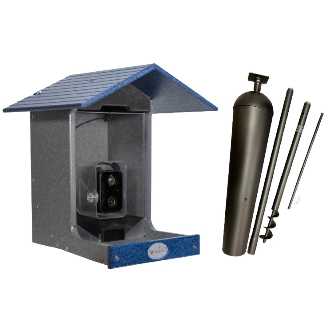 JCS Wildlife E-Z Fill Smart Bird Feeder with WiFi Camera, Solar Panel & AI Bird Recognition - JCS Wildlife