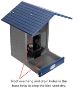 JCS Wildlife E-Z Fill Smart Bird Feeder with WiFi Camera, Solar Panel & AI Bird Recognition - JCS Wildlife