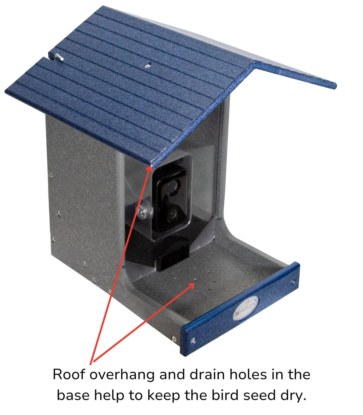 JCS Wildlife E-Z Fill Smart Bird Feeder with WiFi Camera, Solar Panel & AI Bird Recognition - JCS Wildlife