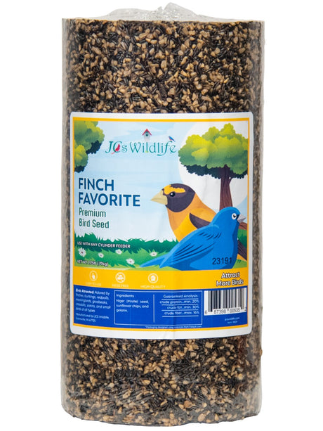 JCS Wildlife Finch Favorite Premium Bird Seed Small Cylinder - JCS Wildlife