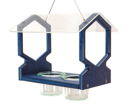 JCS Wildlife Geometric Hanging Bluebird Mealworm Feeder - JCS Wildlife