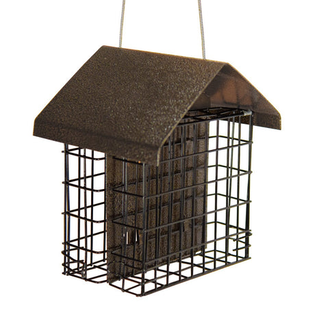 JCS Wildlife Metal House Double Suet Cage - JCS Wildlife