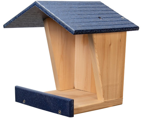 JCS Wildlife Modern Style Cedar Robin Roost with Poly Lumber Roof - JCS Wildlife