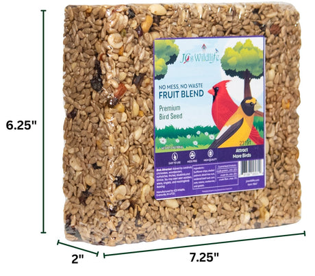 JCS Wildlife No Mess, No Waste Fruit Blend Premium 6" Seed Cake - JCS Wildlife