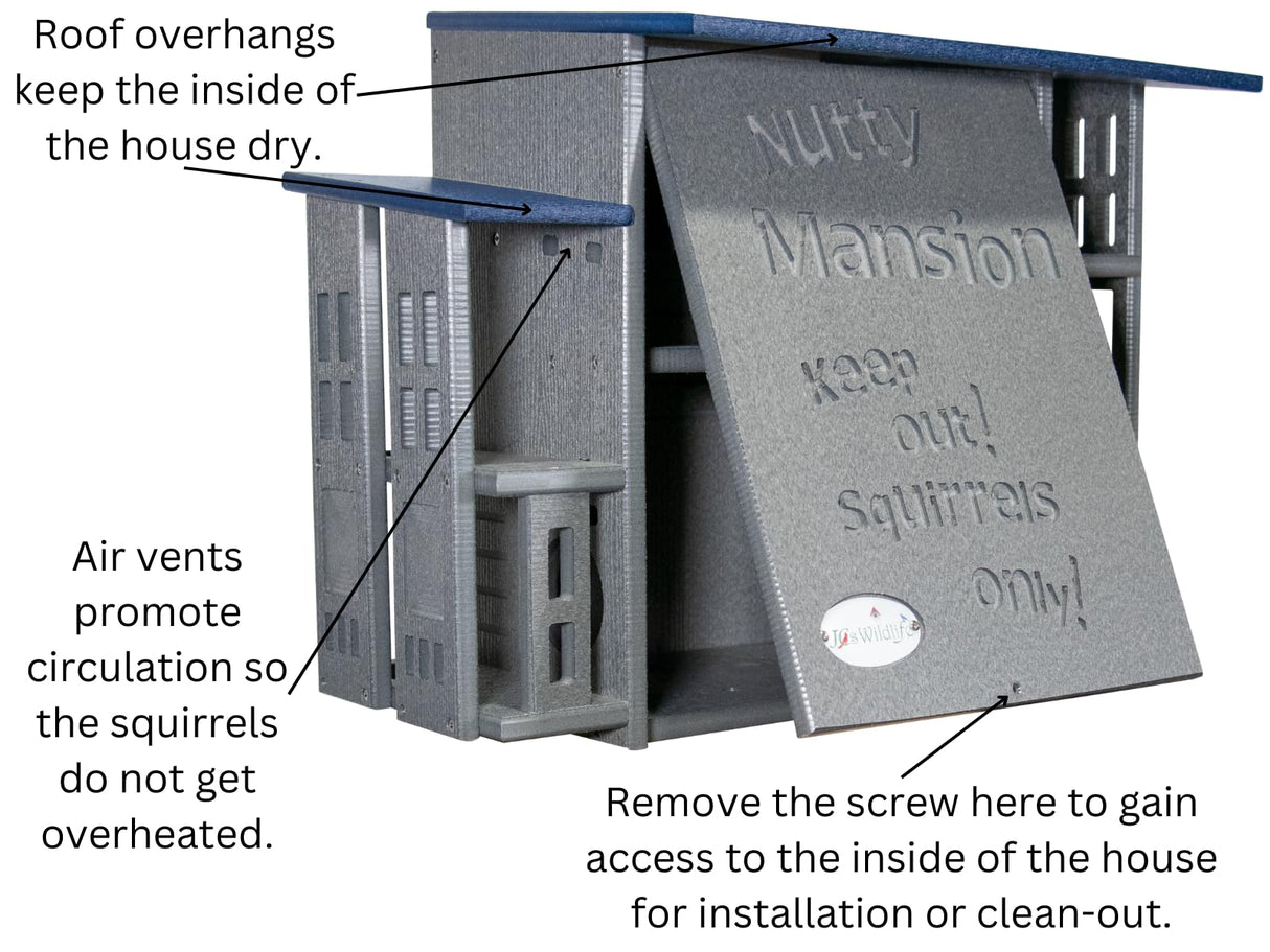 JCS Wildlife Nutty Mansion Squirrel House - JCS Wildlife