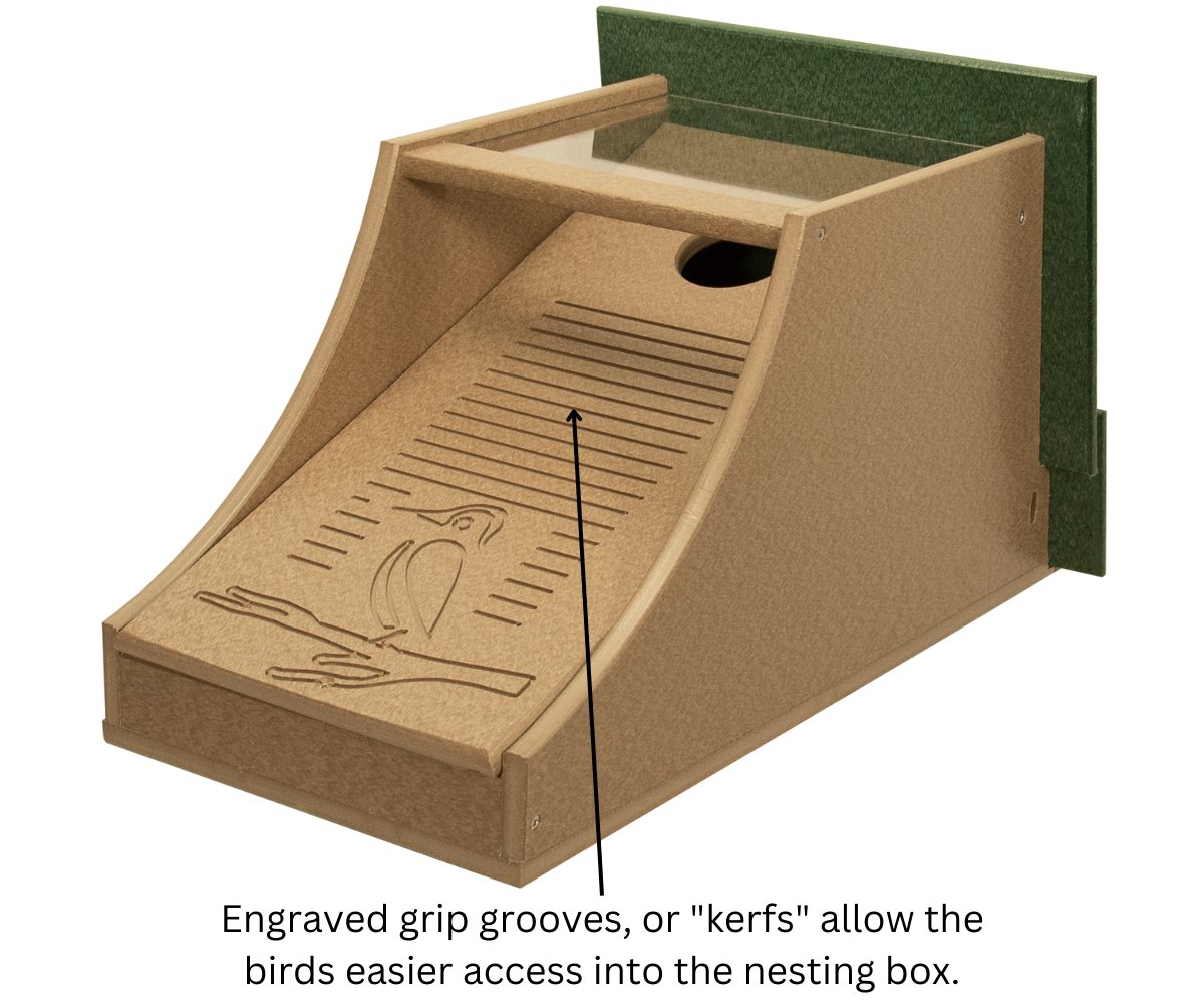 JCS Wildlife Recycled Poly Lumber Northern Flicker House - JCS Wildlife