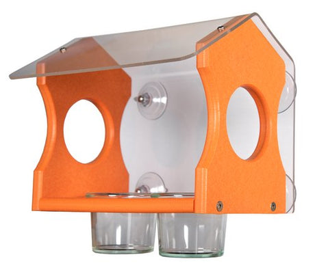 JCS Wildlife Recycled Poly Lumber Oriole Window Jelly Feeder Diner - JCS Wildlife