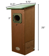 JCS Wildlife Recycled Poly Lumber Wood Duck House - JCS Wildlife