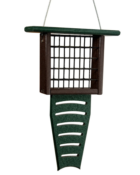 JCS Wildlife Recycled Suet Feeder w/ Tail Prop - JCS Wildlife