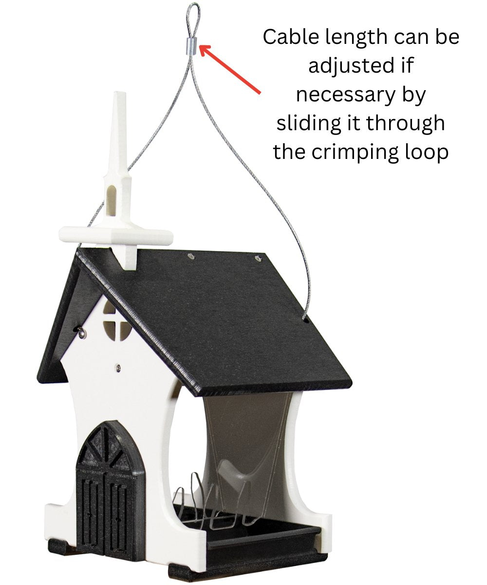 JCS Wildlife Small Chapel Church Hopper Bird Feeder - JCS Wildlife