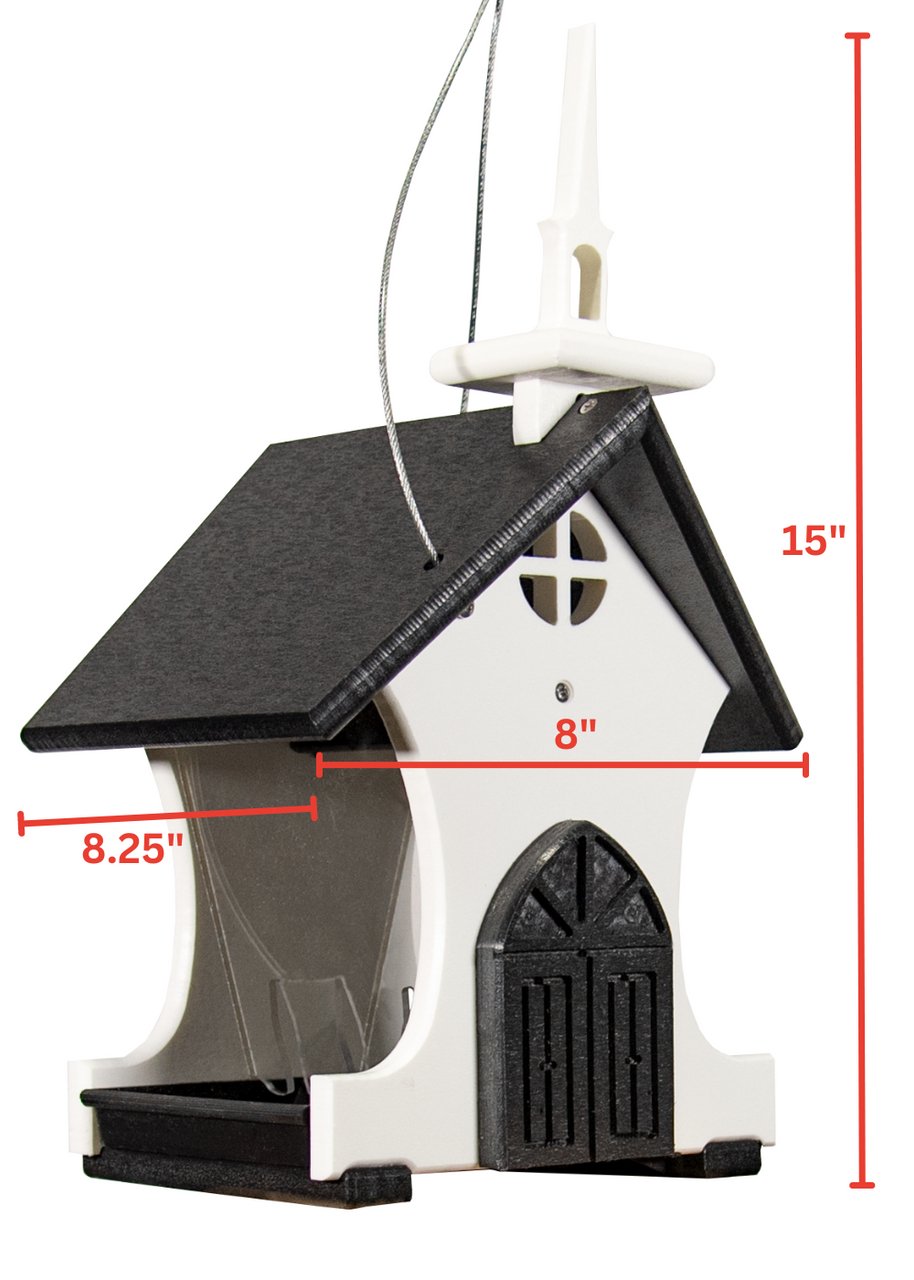 JCS Wildlife Small Chapel Church Hopper Bird Feeder - JCS Wildlife