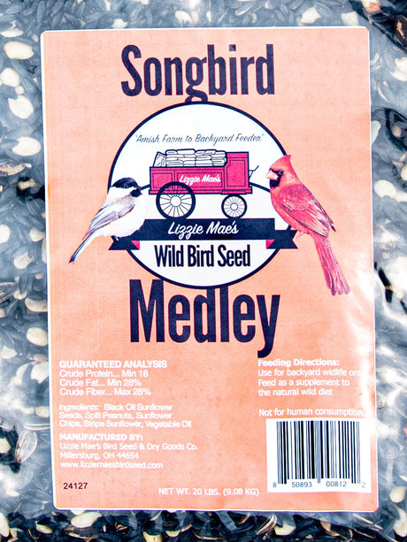 JCS Wildlife Songbird Medley 20lb Loose Seed Bag - JCS Wildlife