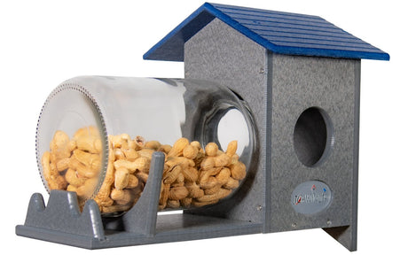 JCS Wildlife Squirrel Under Glass Mason Jar Peanut and Loose Corn Squirrel Feeder - JCS Wildlife