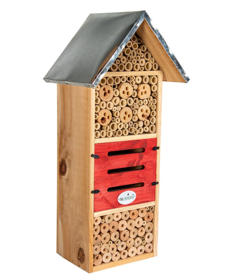 JCS Wildlife Tall Insect Hotel - Great for housing Mason Bees, Leaf-Cutter Bees and Lacewings - JCS Wildlife