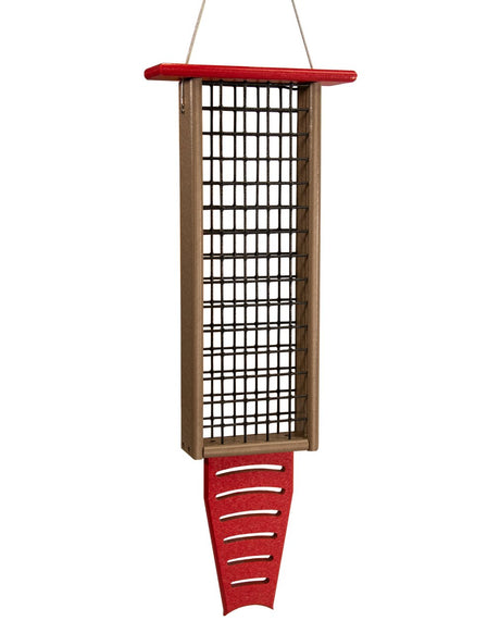 JCS Wildlife Triple Recycled Suet Feeder with Tail Prop - JCS Wildlife