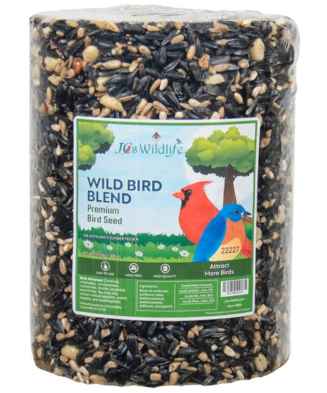 JCS Wildlife Wild Bird Blend Premium Bird Seed Large Cylinder, 3.75 lb - JCS Wildlife