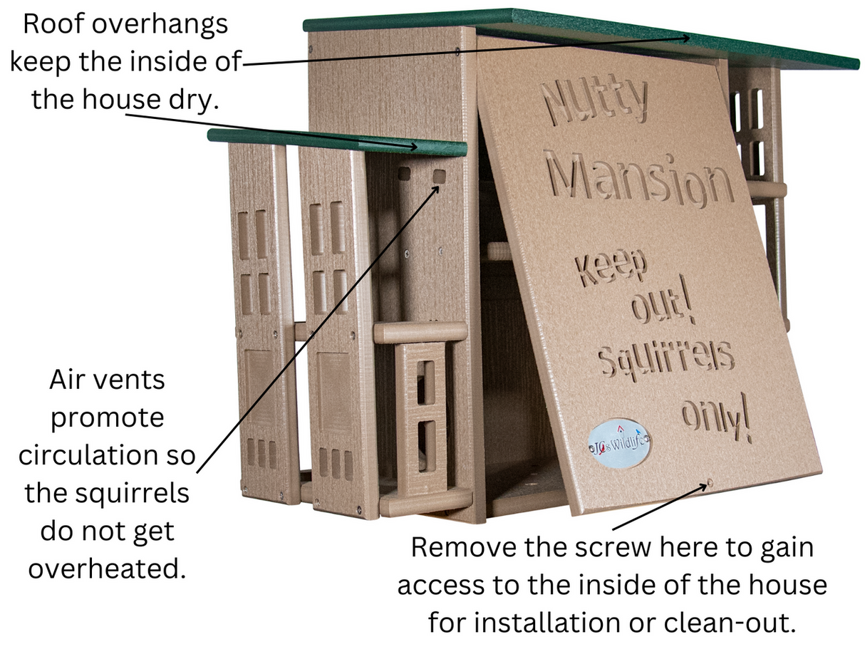 JCS Wildlife Nutty Mansion Squirrel House