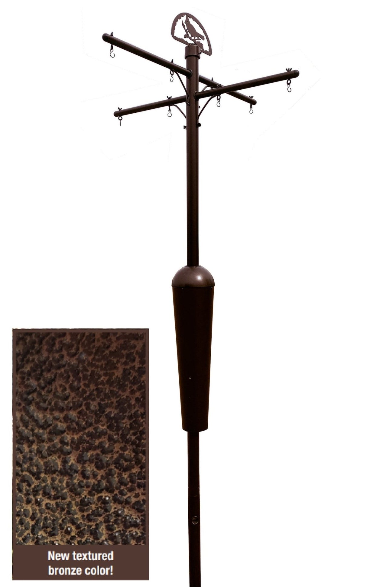 Squirrel Stopper Deluxe Squirrel Proof Bird Feeder Pole System with Baffle - JCS Wildlife