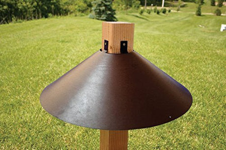 Woodlink 22" Bronze Color Wrap Around 4x4 Post Mount Baffle - JCS Wildlife