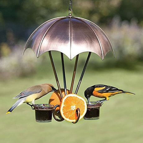 Woodlink Brushed Copper Oriole Bird Fruit & Jelly Feeder - JCS Wildlife